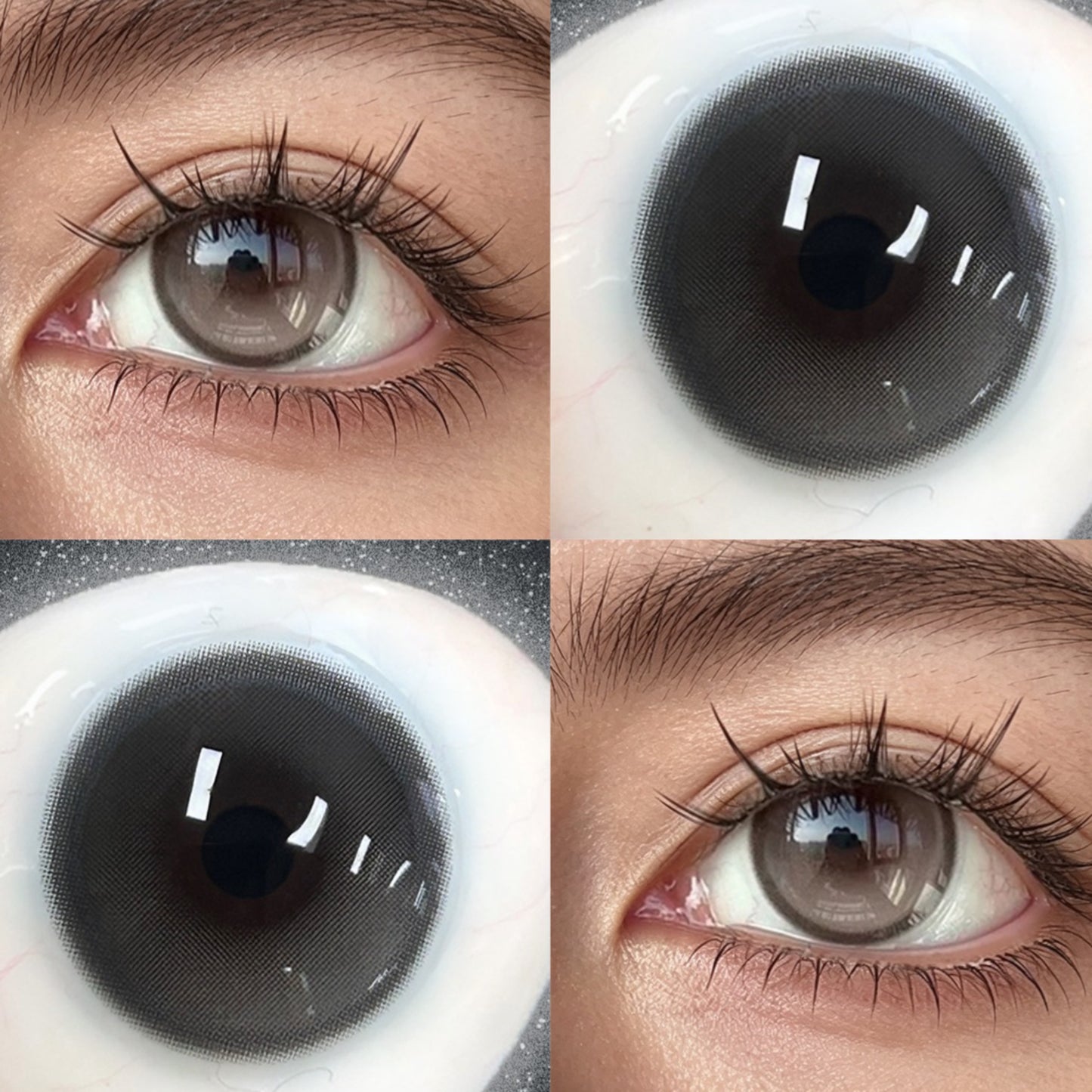 GREY GLOW COSMETIC LENSES