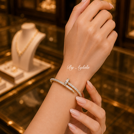 *PRE-ORDER* Diamond Un Clou Bangle