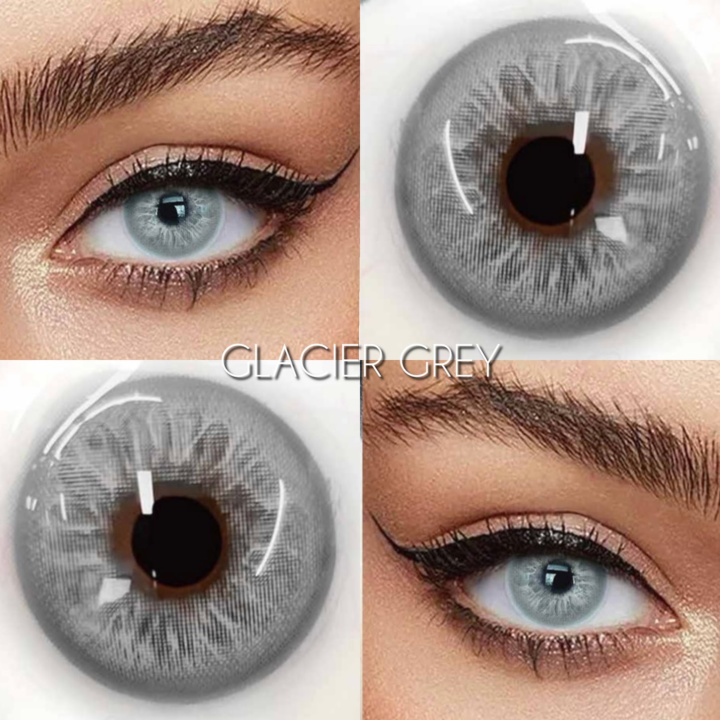 *NEW* GLACIER GREY COSMETIC CONTACT LENS